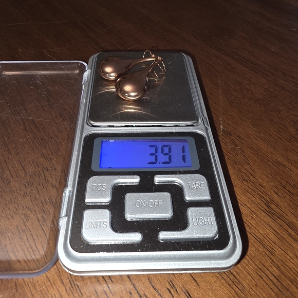 14kt Electroform Milor Rose Gold Teardrop Dangle Earrings - Picture 11 of 11